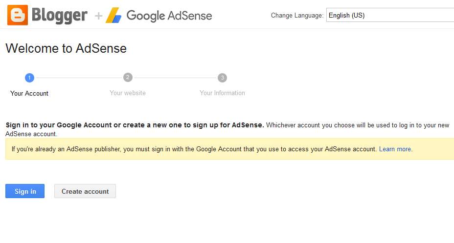 Integrate Adsense with Blogger