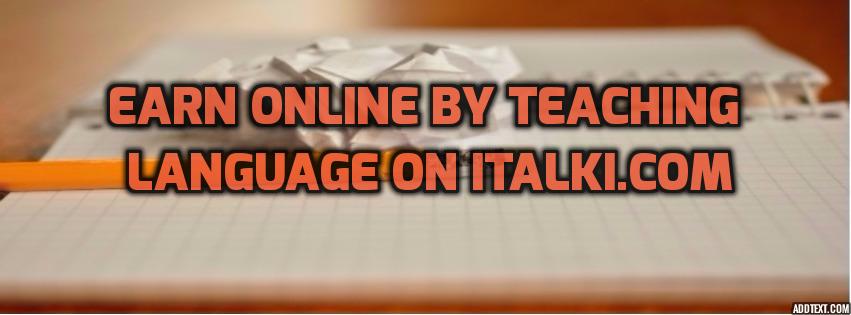 earn online by teaching language