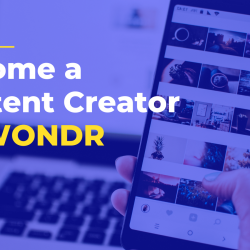 Get started as content creator on Wondr
