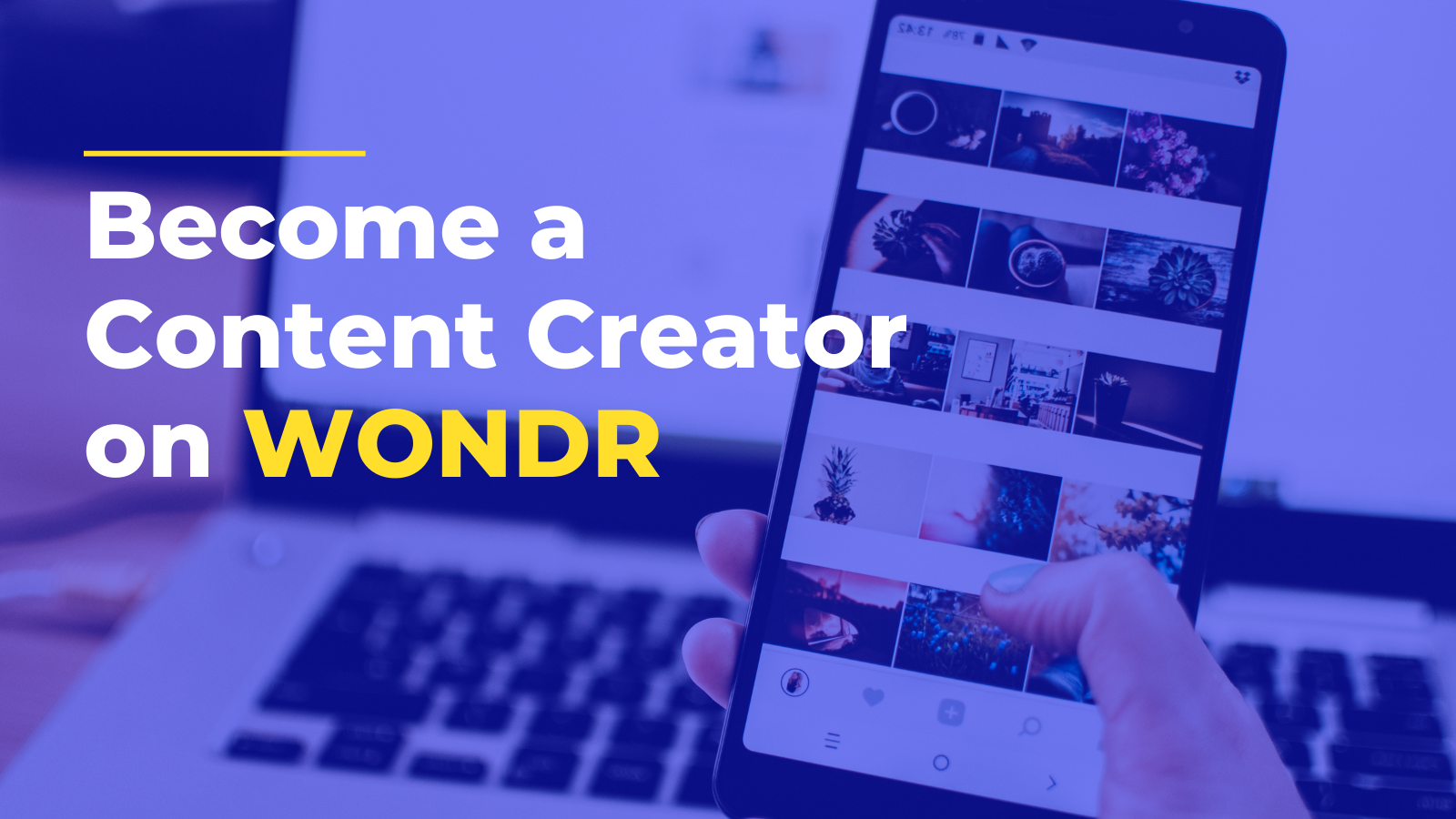 Get started as content creator on Wondr